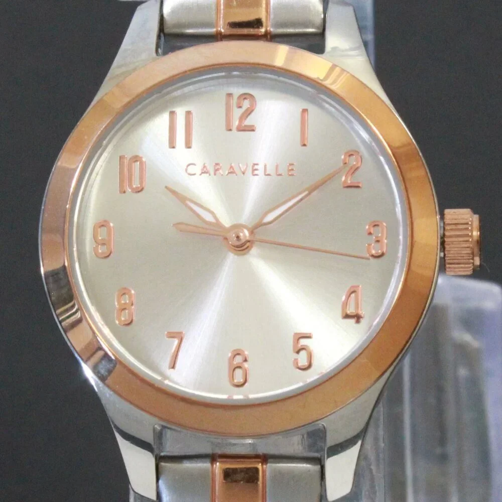 Caravelle Woman's Traditional Watch By Bulova Two Tone Stainless 24mm
